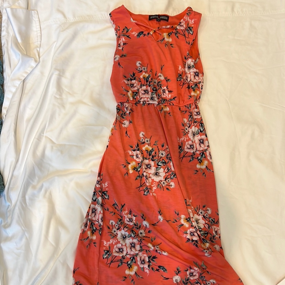 Stella and Sienna peach maxi dress size girls medium